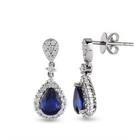 Harem Altın RTK41 1.86 ct Safir Pırlanta Küpe