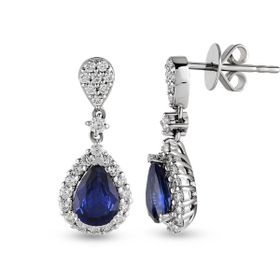 Harem Altın RTK41 1.86 ct Safir Pırlanta Küpe