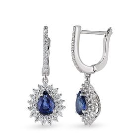 Harem Altın RTK43 2.50 ct Safir Pırlanta Küpe