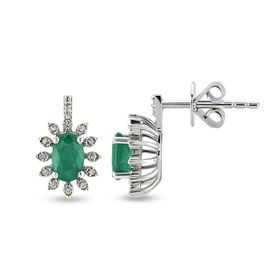 Harem Altın RTK44 0.72 ct Zümrüt Pırlanta Küpe