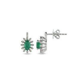 Harem Altın RTK44 0.72 ct Zümrüt Pırlanta Küpe