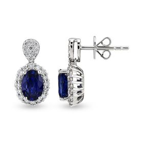 Harem Altın RTK46 2.48 ct Safir Pırlanta Küpe