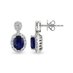 Harem Altın RTK46 2.48 ct Safir Pırlanta Küpe