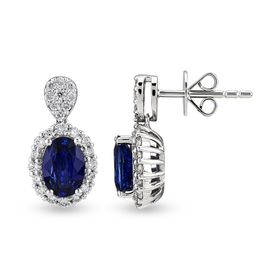 Harem Altın RTK46 2.48 ct Safir Pırlanta Küpe