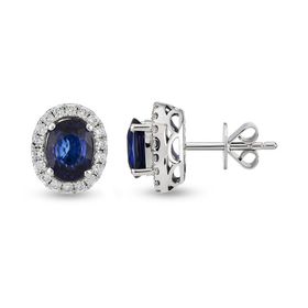 Harem Altın RTK48 3.18 ct Safir Pırlanta Küpe
