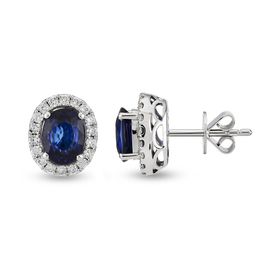 Harem Altın RTK48 3.18 ct Safir Pırlanta Küpe