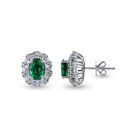 Harem Altın RTK49 2.25 ct Zümrüt Pırlanta Küpe
