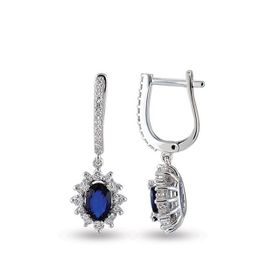 Harem Altın RTK5 2.34 ct Safir Pırlanta Küpe