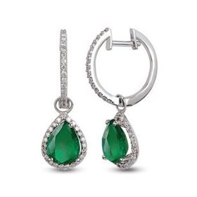 Harem Altın RTK6 1.45 ct Zümrüt Pırlanta Küpe