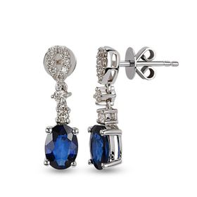 Harem Altın RTK7 2.09 ct Safir Pırlanta Küpe