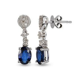 Harem Altın RTK7 2.09 ct Safir Pırlanta Küpe