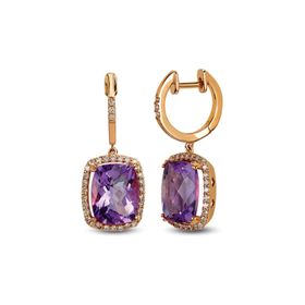 Harem Altın RTK8 4.98 ct Renkli Taşlı Pırlanta Küpe