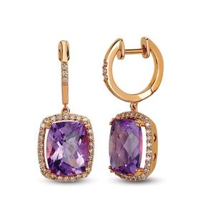 Harem Altın RTK8 4.98 ct Renkli Taşlı Pırlanta Küpe