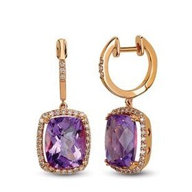 Harem Altın RTK8 4.98 ct Renkli Taşlı Pırlanta Küpe