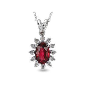 Harem Altın RTKL1 0.62 Ct Pırlanta Yakut Altın Kolye