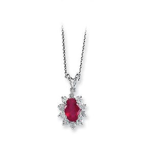 Harem Altın RTKL20 1.32 Ct Pırlanta Yakut Altın Kolye