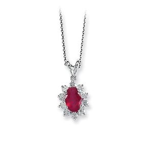 Harem Altın RTKL20 1.32 Ct Pırlanta Yakut Altın Kolye