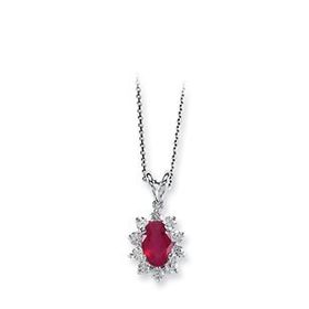 Harem Altın RTKL20 1.32 Ct Pırlanta Yakut Altın Kolye