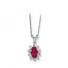 Harem Altın RTKL20 1.32 Ct Pırlanta Yakut Altın Kolye