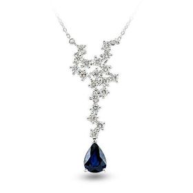 Harem Altın RTKL24 2.15 Ct Pırlanta Safir Altın Kolye