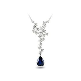 Harem Altın RTKL24 2.15 Ct Pırlanta Safir Altın Kolye
