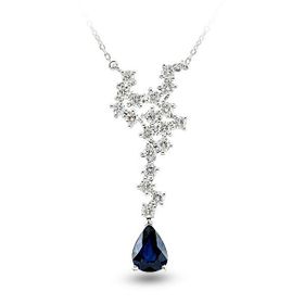 Harem Altın RTKL24 2.15 Ct Pırlanta Safir Altın Kolye