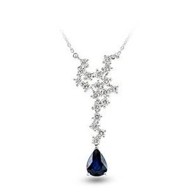 Harem Altın RTKL24 2.15 Ct Pırlanta Safir Altın Kolye