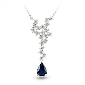 Harem Altın RTKL24 2.15 Ct Pırlanta Safir Altın Kolye