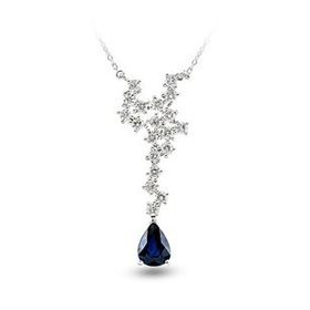 Harem Altın RTKL24 2.15 Ct Pırlanta Safir Altın Kolye