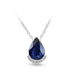 Harem Altın RTKL26 1.12 Ct Pırlanta Safir Altın Kolye