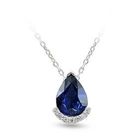 Harem Altın RTKL26 1.12 Ct Pırlanta Safir Altın Kolye