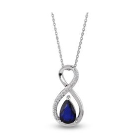 Harem Altın RTKL45 0.47 Ct Pırlanta Safir Altın Kolye