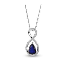 Harem Altın RTKL45 0.47 Ct Pırlanta Safir Altın Kolye