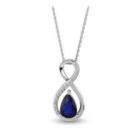 Harem Altın RTKL45 0.47 Ct Pırlanta Safir Altın Kolye