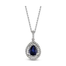 Harem Altın RTKL51 0.97 CT Pırlanta Safir Kadın Kolye