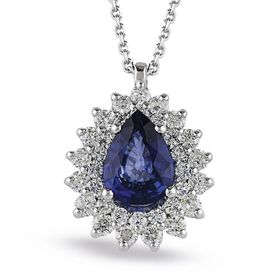 Harem Altın RTKL52 1.15 CT Pırlanta Safir Kolye