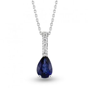 Harem Altın RTKL56 0.43 CT Pırlanta Safir Kadın Kolye
