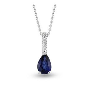Harem Altın RTKL56 0.43 CT Pırlanta Safir Kadın Kolye