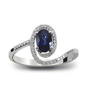 Harem Altın RTY11 0.73 Ct Pırlanta Safir Yüzük