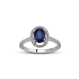 Harem Altın RTY15 Kadın 0.80 ct Pırlanta Safir Yüzük