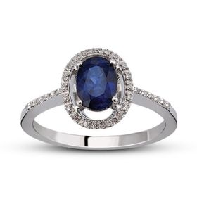 Harem Altın RTY15 Kadın 0.80 ct Pırlanta Safir Yüzük
