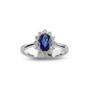 Harem Altın RTY18 Kadın 1.25 ct Pırlanta Safir Yüzük