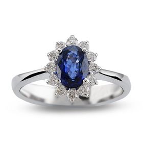 Harem Altın RTY18 Kadın 1.25 ct Pırlanta Safir Yüzük
