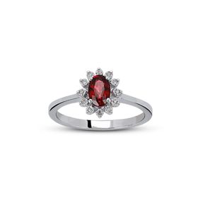 Harem Altın RTY25 Kadın 0.62 ct Pırlanta Yakut Yüzük