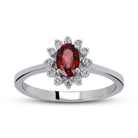Harem Altın RTY25 Kadın 0.62 ct Pırlanta Yakut Yüzük