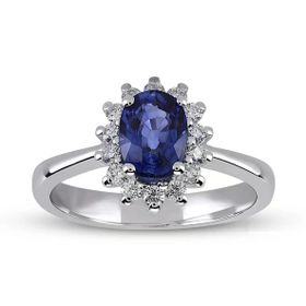 Harem Altın RTY26 Kadın 1.14 ct Pırlanta Safir Yüzük