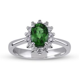 Harem Altın RTY28 0.96 Ct Pırlanta Zümrüt Yüzük
