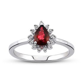 Harem Altın RTY30 Kadın 0.52 ct Pırlanta Yakut Yüzük