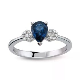 Harem Altın RTY34 Kadın 0.86 ct Pırlanta Safir Yüzük