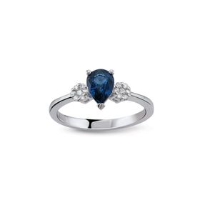 Harem Altın RTY34 Kadın 0.86 ct Pırlanta Safir Yüzük